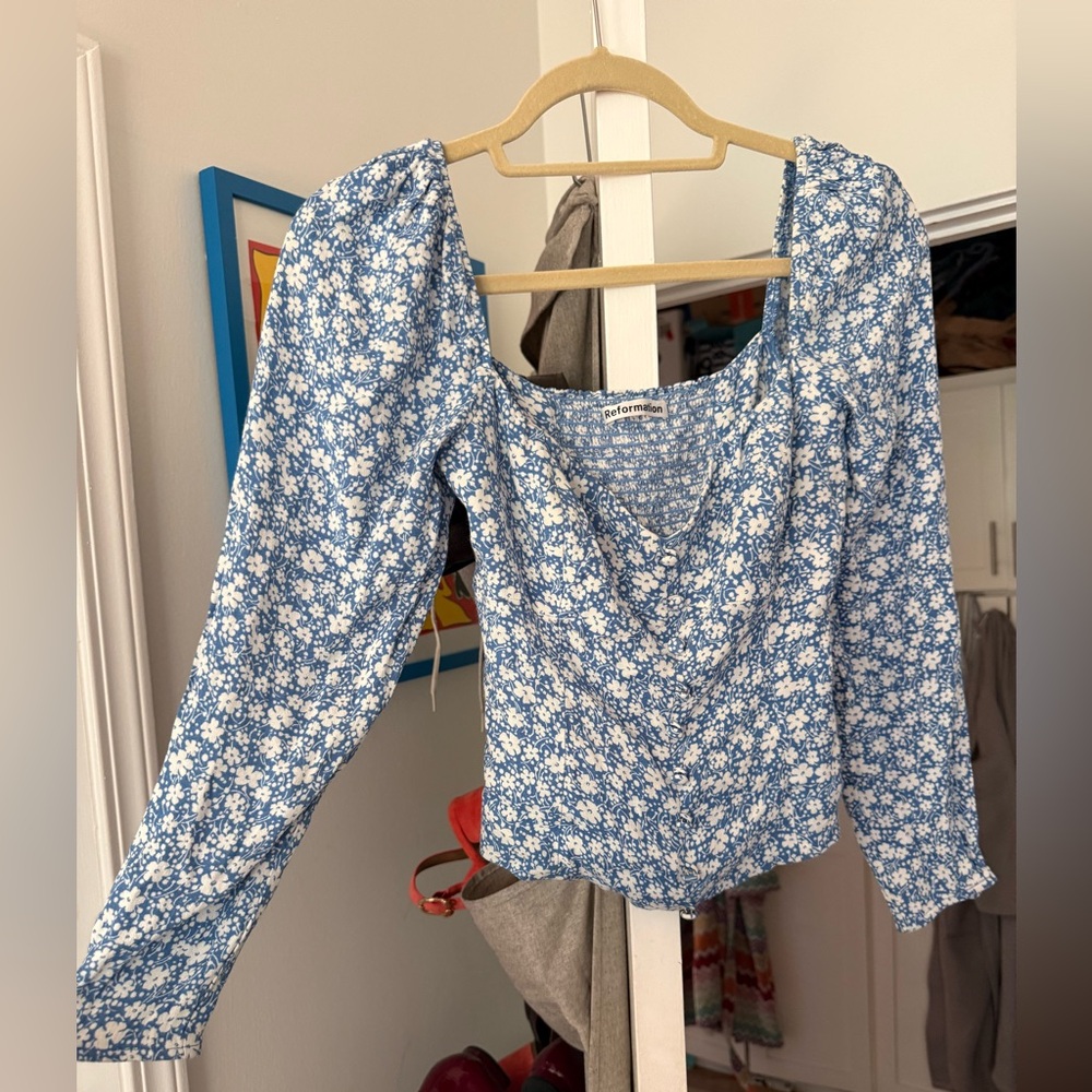 reformation Rosaly top